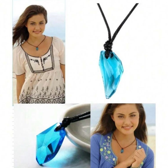H2o Just Add Water Blue Moonstone Pendant Necklace Stone. - Picture 1 of 6